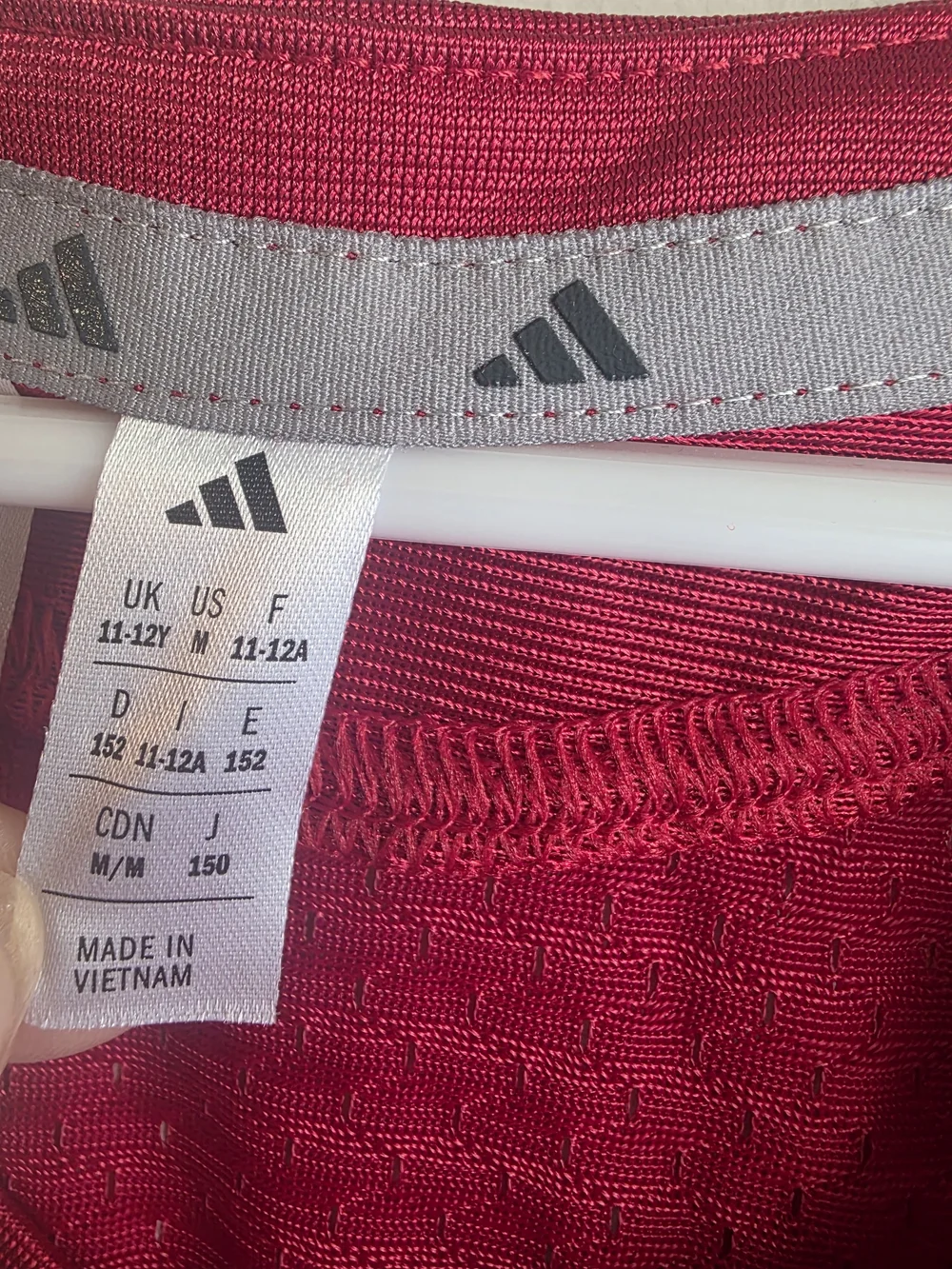 NWT Adidas Press Coverage 3.0 Football Jersey Medium Red White Mesh